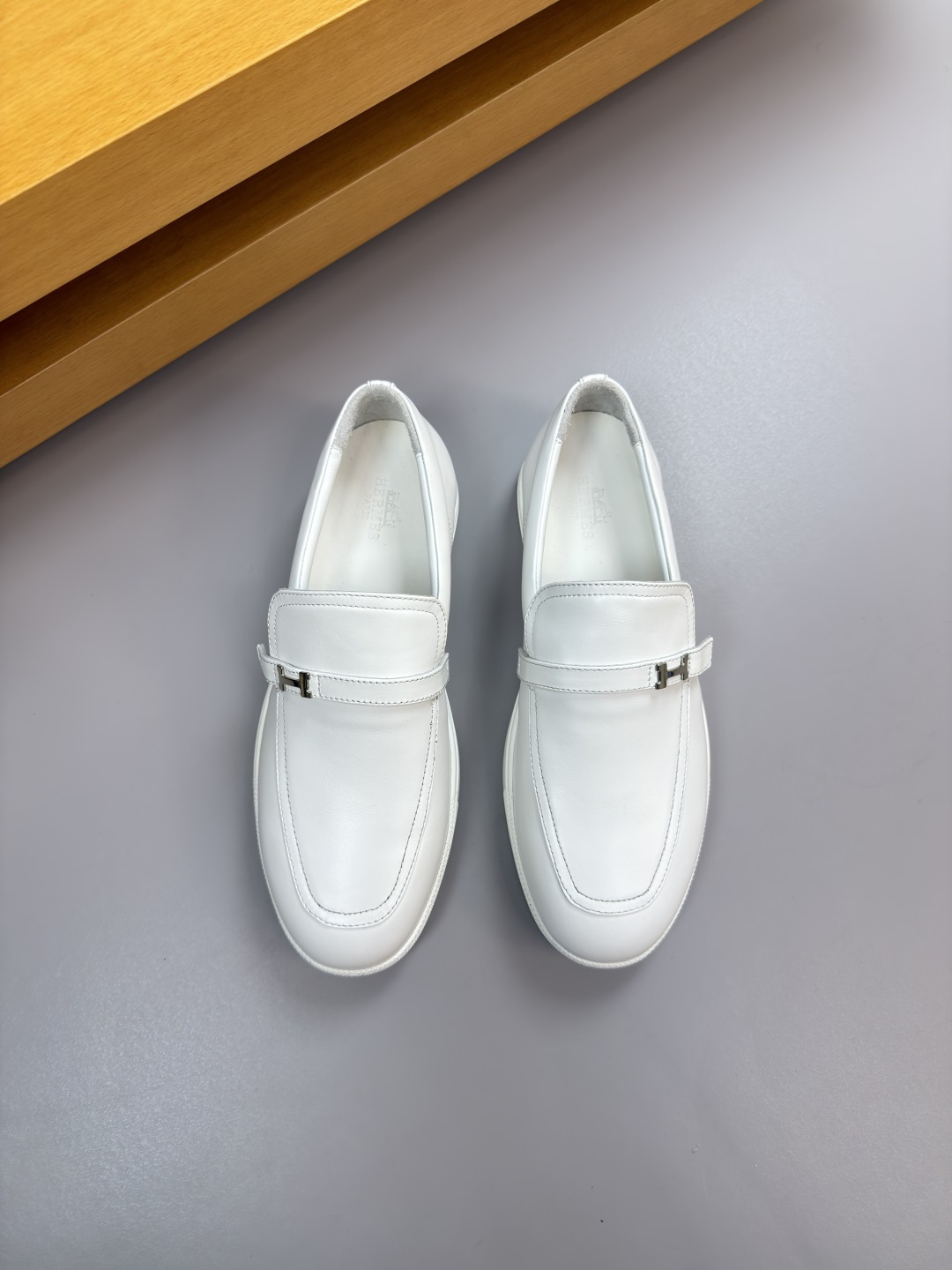 Hermes Style Leather Men's Shoes Lookbook Reference image 2