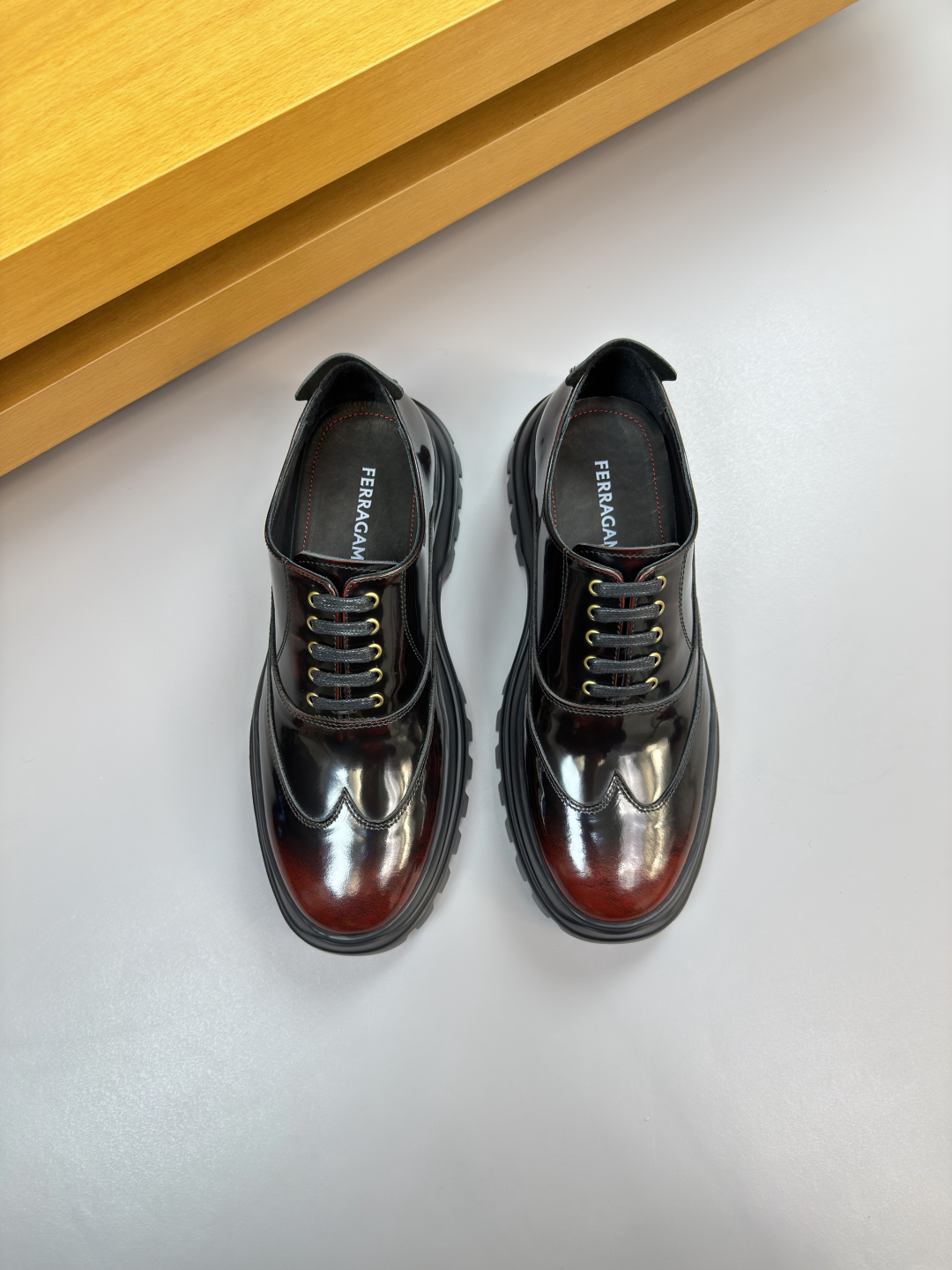 Ferragamo Style Leather Men's Shoes Lookbook Reference image 2