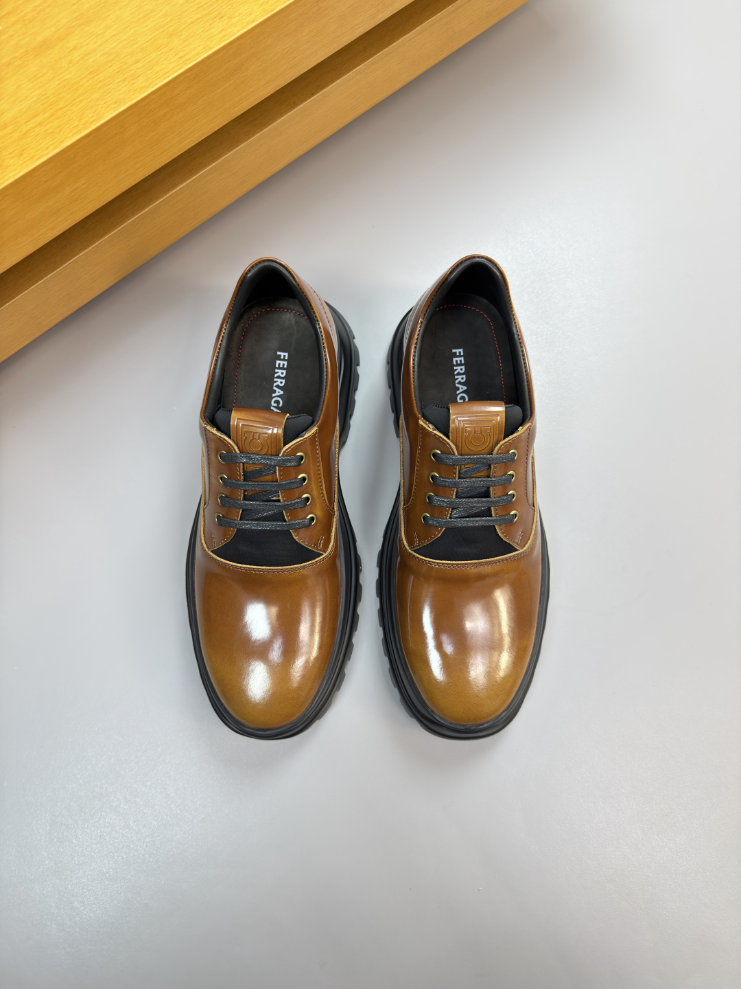 Ferragamo Style Leather Men's Shoes Lookbook Reference image 2