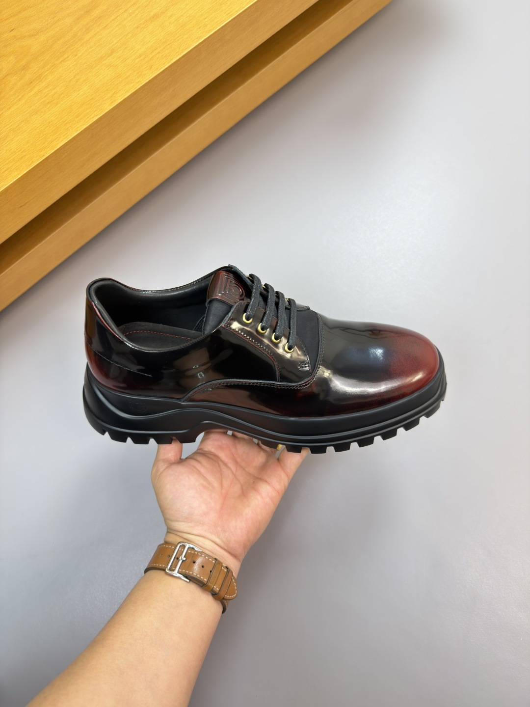 Ferragamo Style Leather Men's Shoes Men's Shoes Men's Shoes detail image 4 from source 783322
