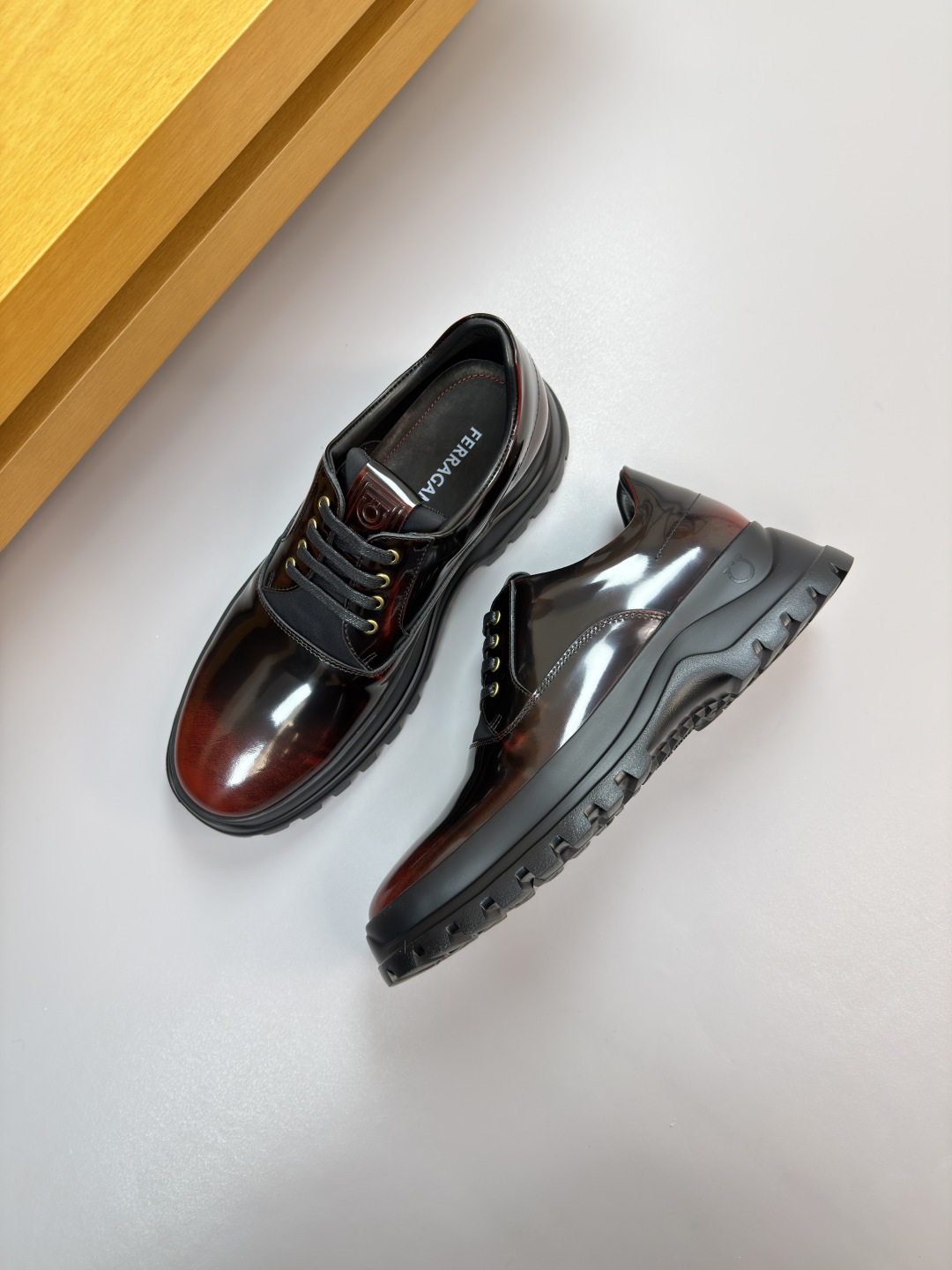Ferragamo Style Leather Men's Shoes Men's Shoes Men's Shoes detail image 3 from source 783322