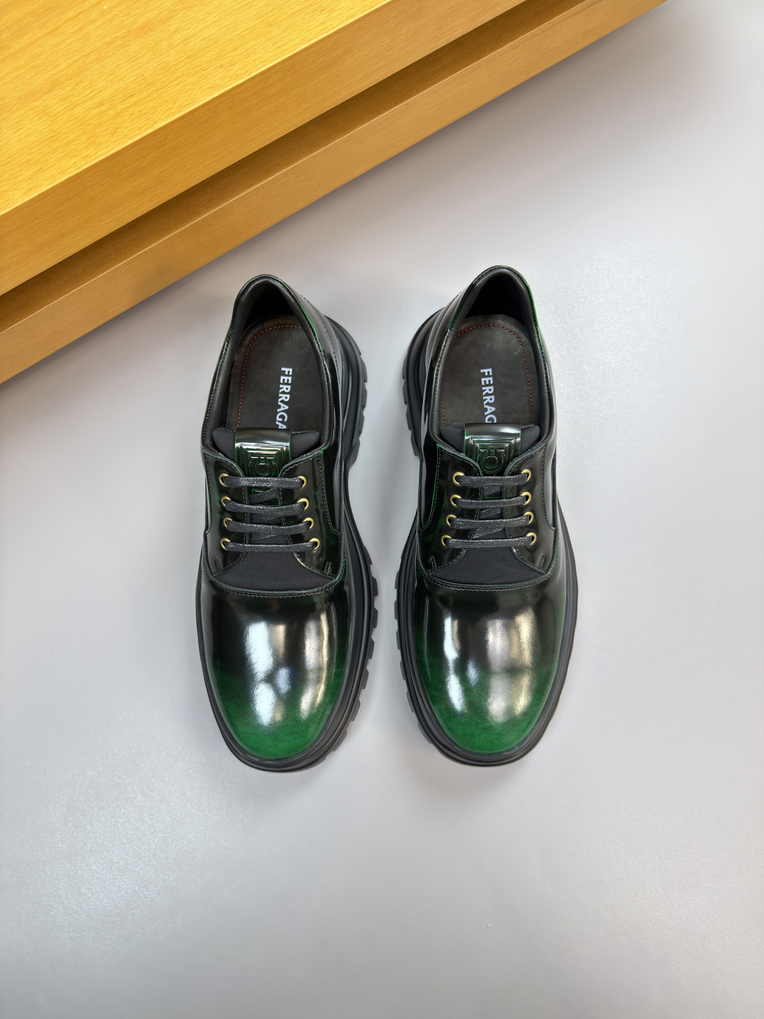 Ferragamo Style Leather Men's Shoes Lookbook Reference image 2