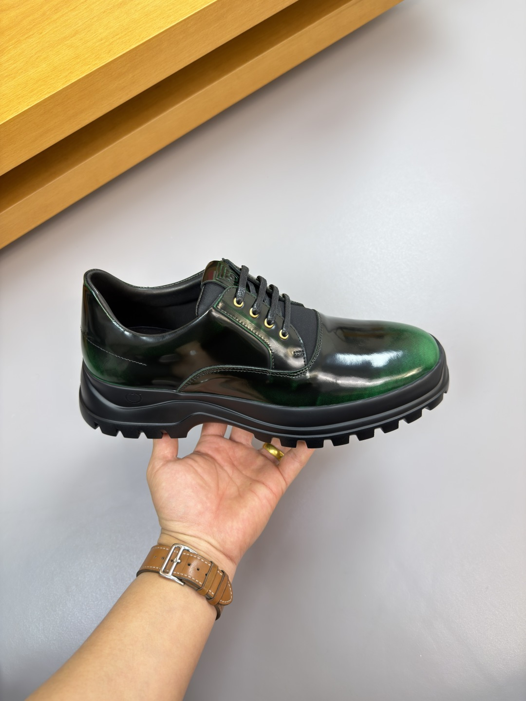 Ferragamo Style Leather Men's Shoes Men's Shoes Men's Shoes detail image 4 from source 783318