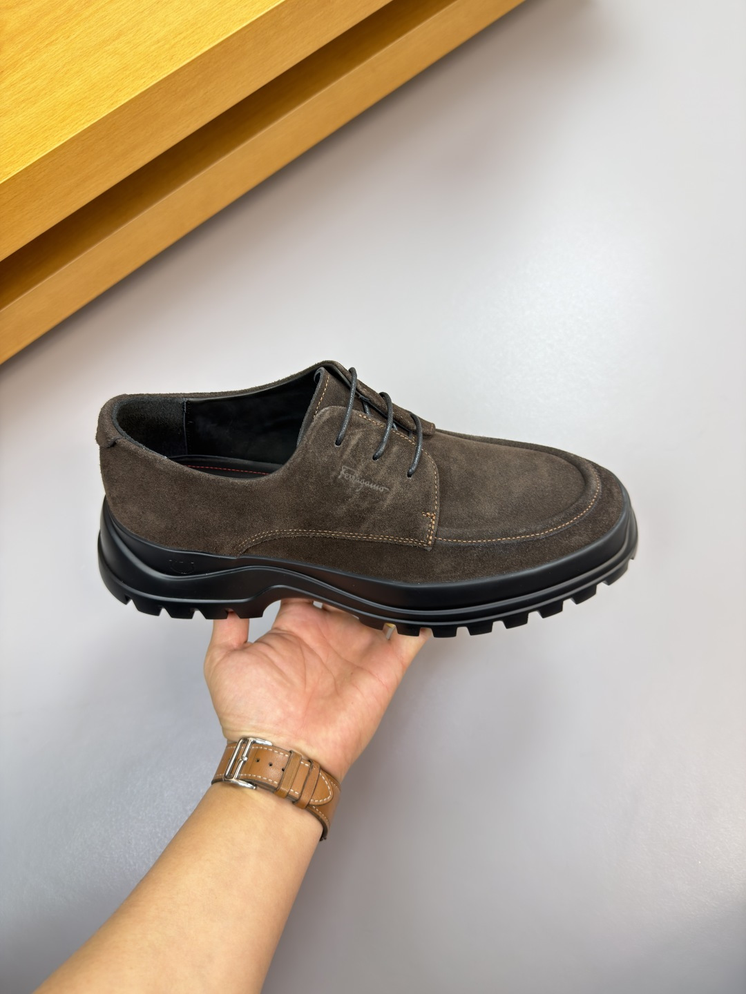 Ferragamo Style Leather Men's Shoes Men's Shoes Men's Shoes detail image 4 from source 783317