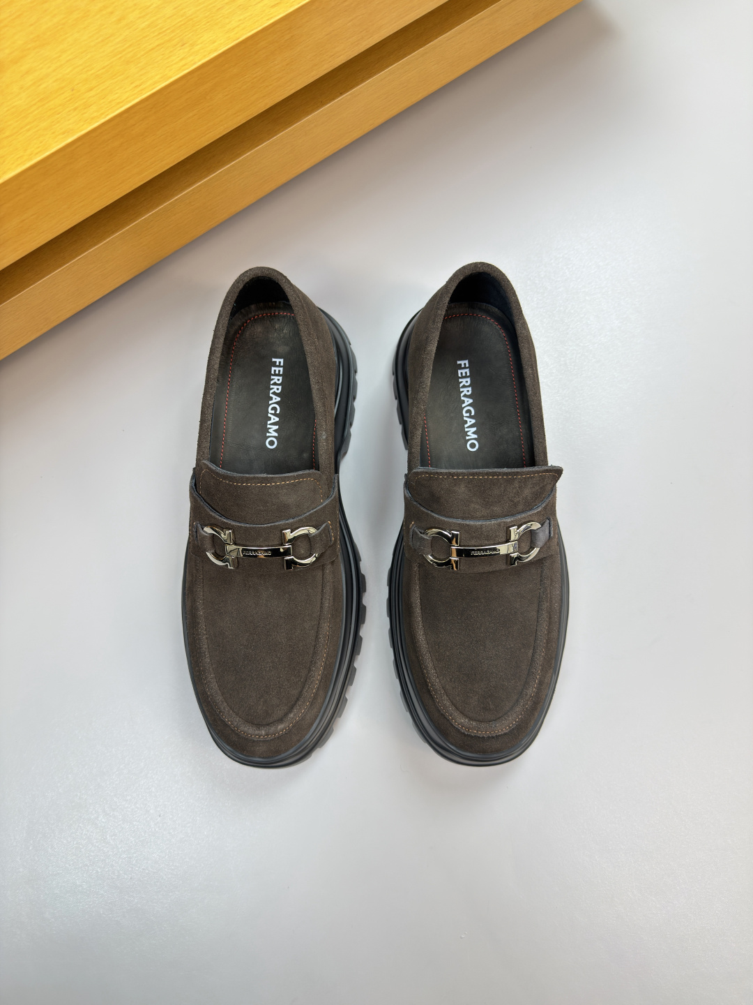 Ferragamo Style Leather Men's Shoes Lookbook Reference image 2