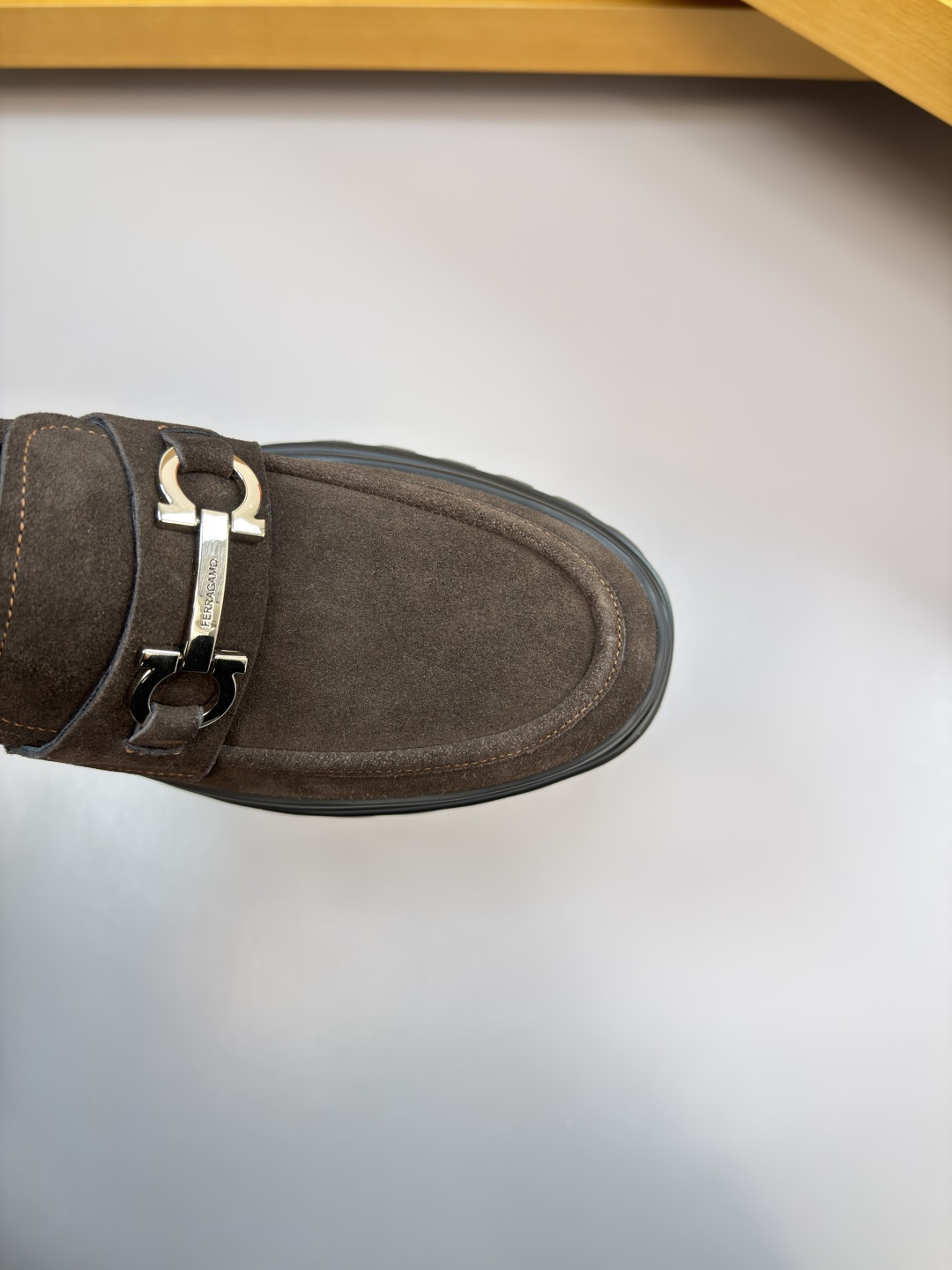 Ferragamo Style Leather Men's Shoes Men's Shoes Men's Shoes detail image 6 from source 783320