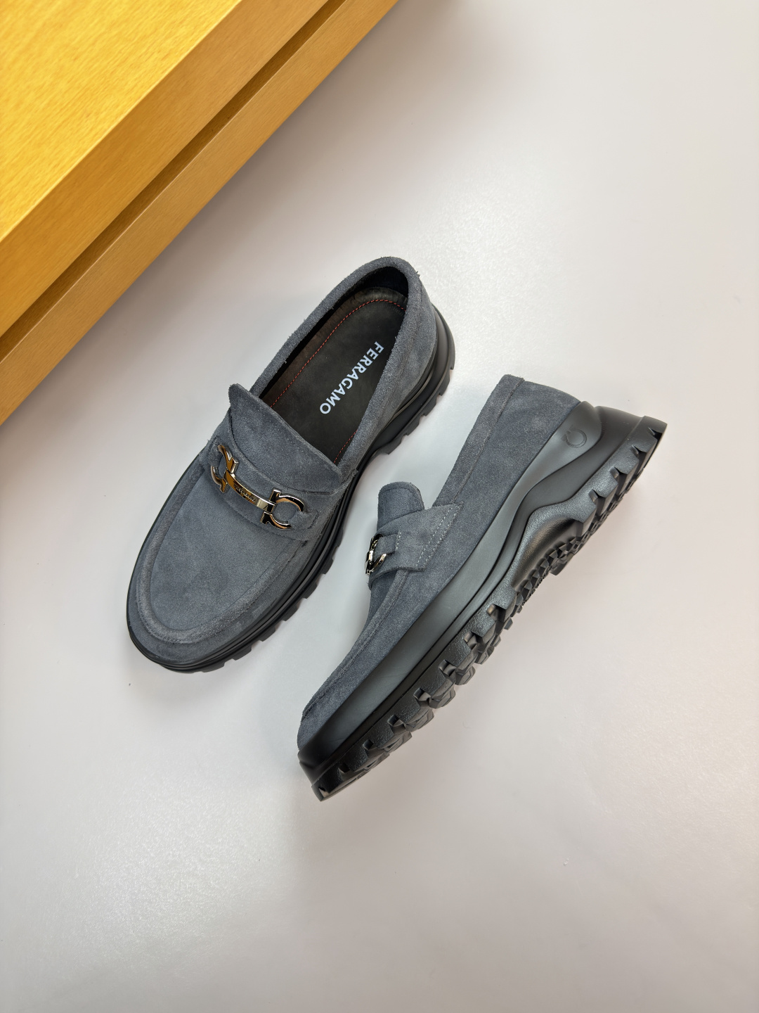 Ferragamo Style Leather Men's Shoes Men's Shoes Men's Shoes detail image 3 from source 783323