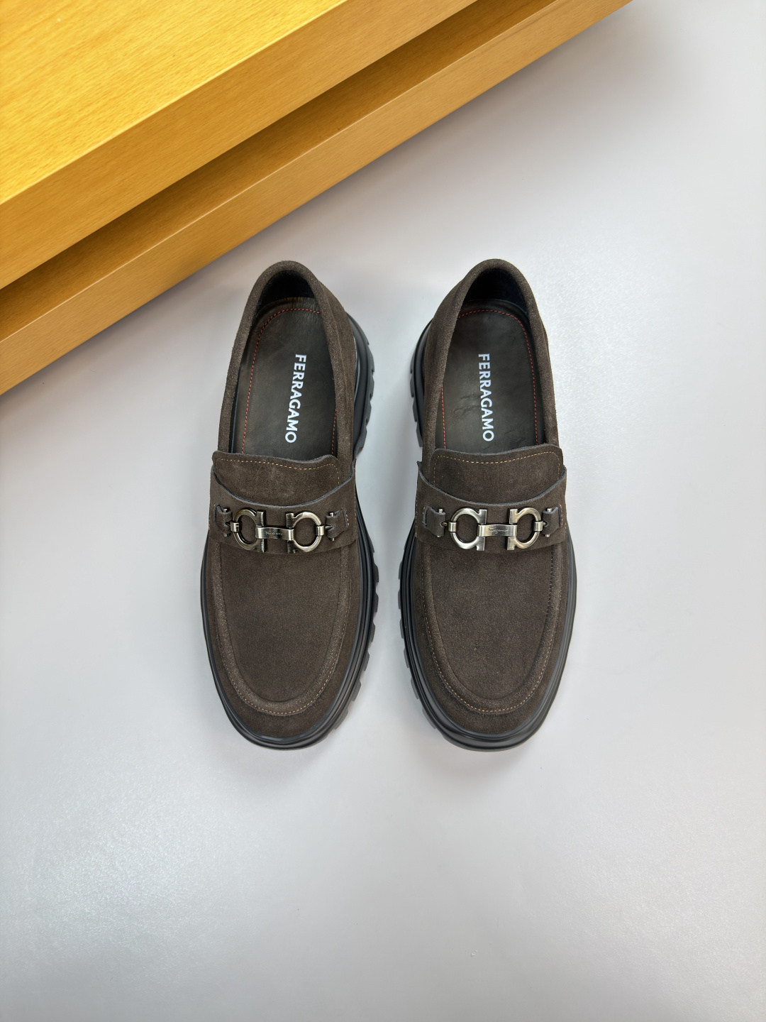 Ferragamo Style Leather Men's Shoes Lookbook Reference image 2