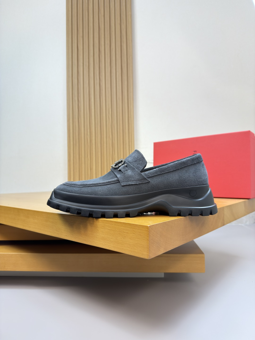 Ferragamo Style Leather Men's Shoes Men's Shoes Men's Shoes detail image 5 from source 783319
