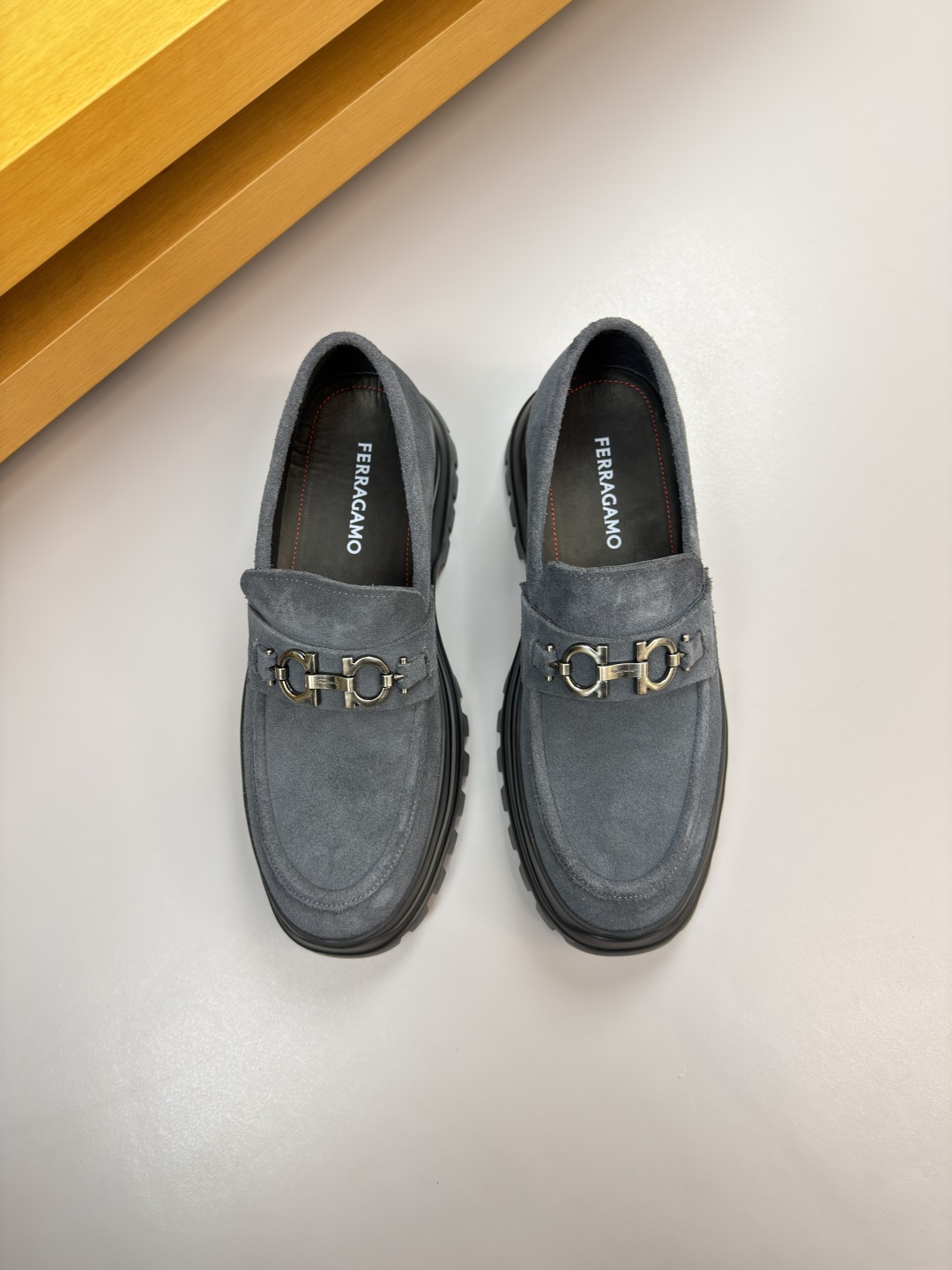 Ferragamo Style Leather Men's Shoes Lookbook Reference image 2