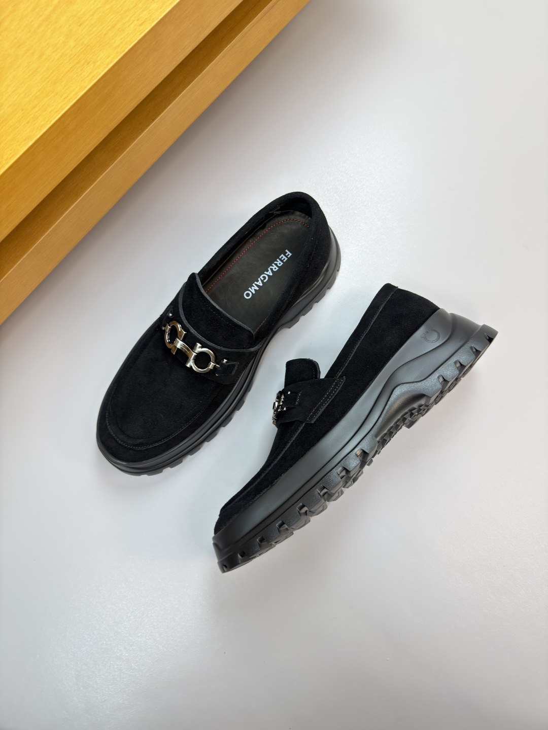 Ferragamo Style Leather Men's Shoes Men's Shoes Men's Shoes detail image 3 from source 783331