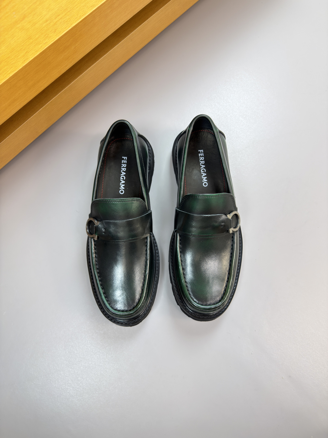 Ferragamo Style Leather Men's Shoes Lookbook Reference image 2