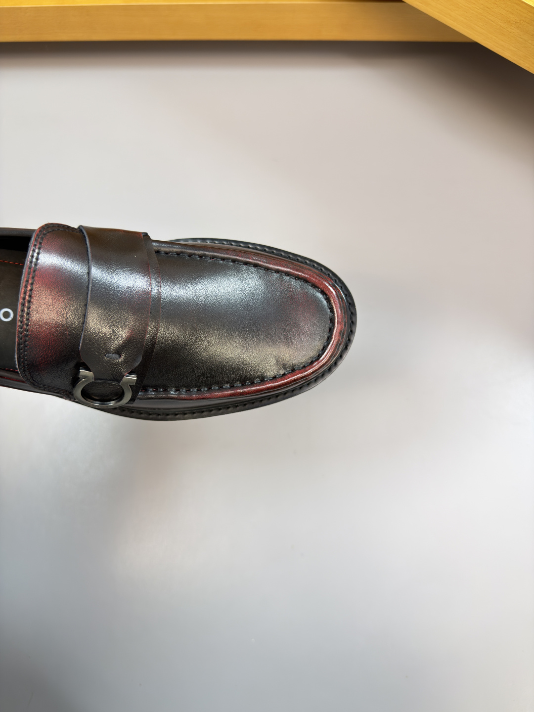 Ferragamo Style Leather Men's Shoes Men's Shoes Men's Shoes detail image 6 from source 783311