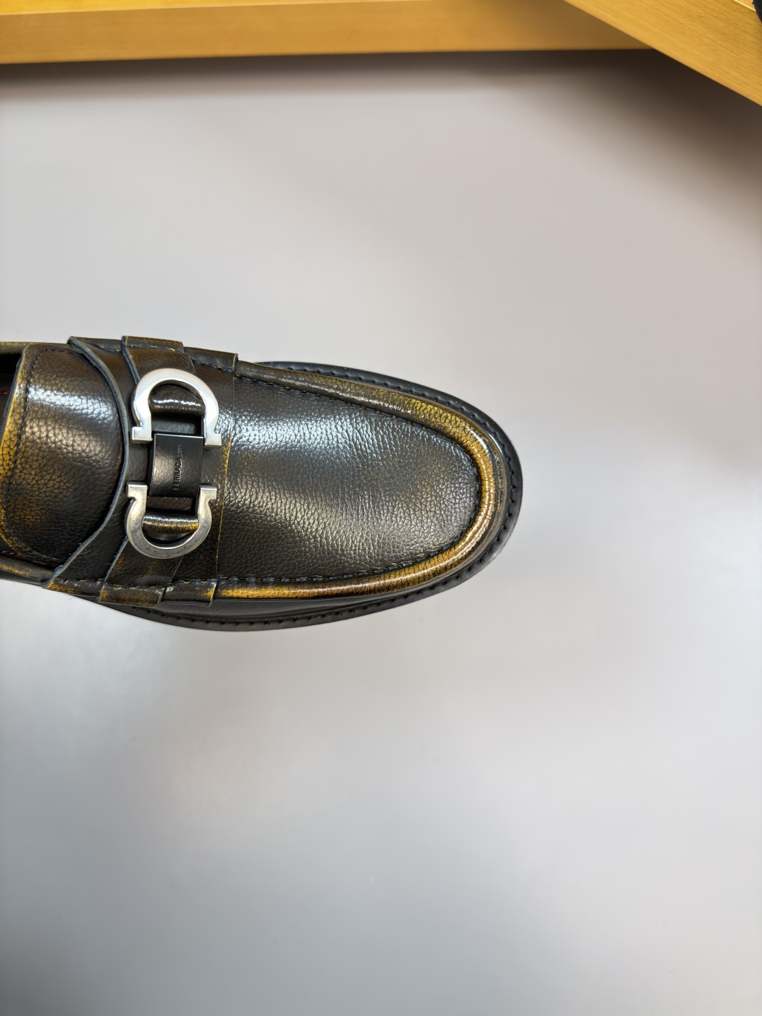 Ferragamo Style Leather Men's Shoes Men's Shoes Men's Shoes detail image 6 from source 783314