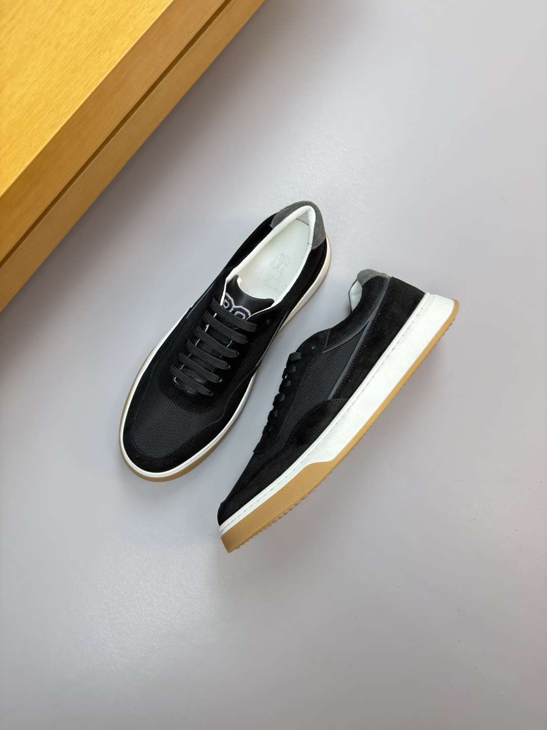 Brunello Cucinelli Spring/Summer new men's color-block skate sneakers 3
