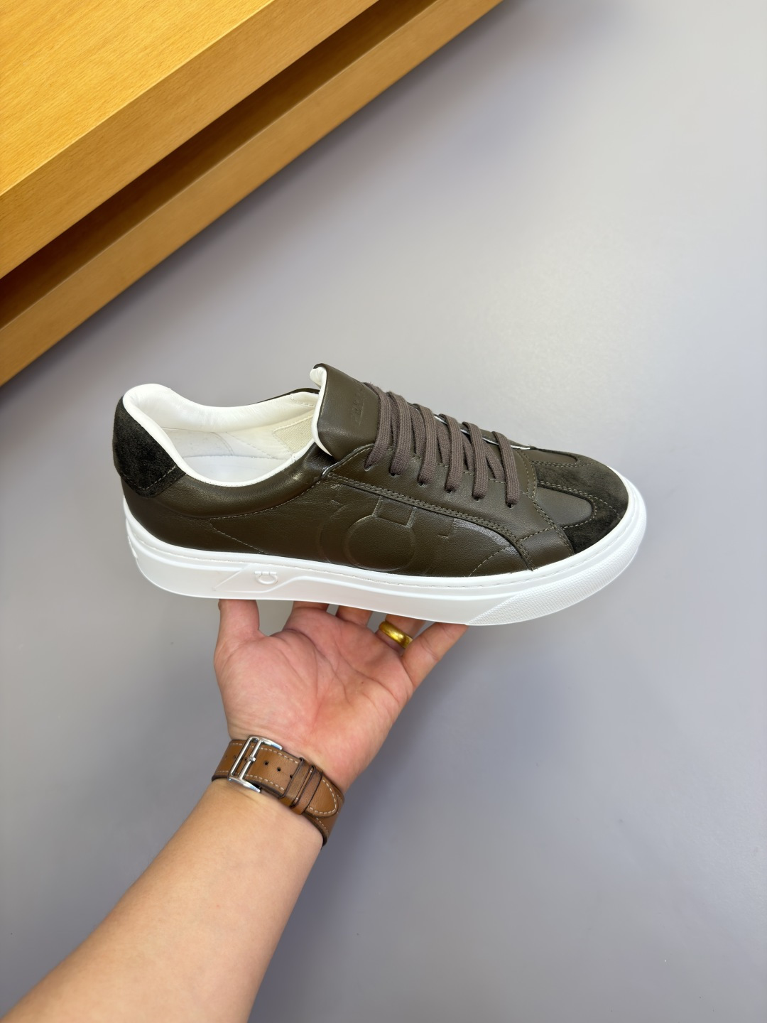 Ferragamo Style Leather Men's Shoes Men's Shoes Men's Shoes detail image 4 from source 783452