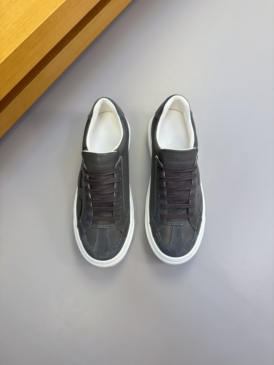 Ferragamo Style Leather Men's Shoes Lookbook Reference image 2