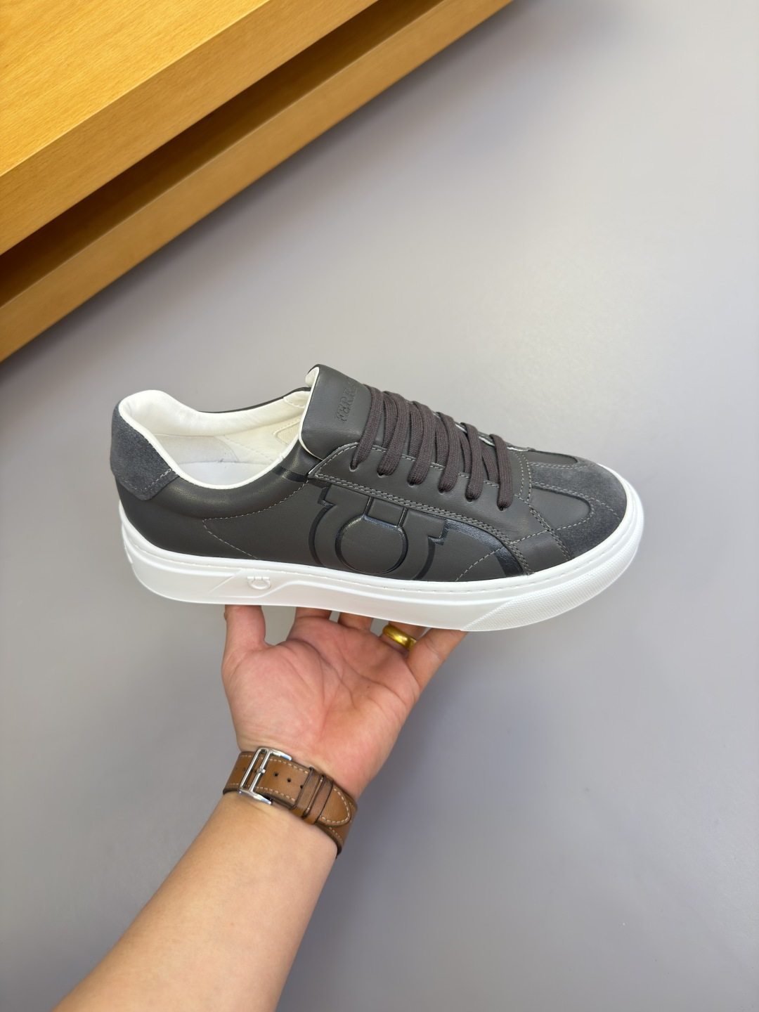 Ferragamo Style Leather Men's Shoes Men's Shoes Men's Shoes detail image 4 from source 783453