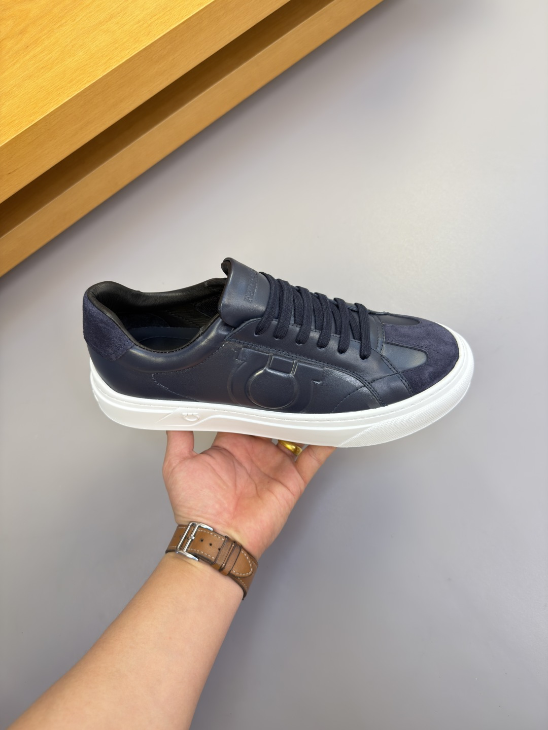 Ferragamo Style Leather Men's Shoes Men's Shoes Men's Shoes detail image 4 from source 783454