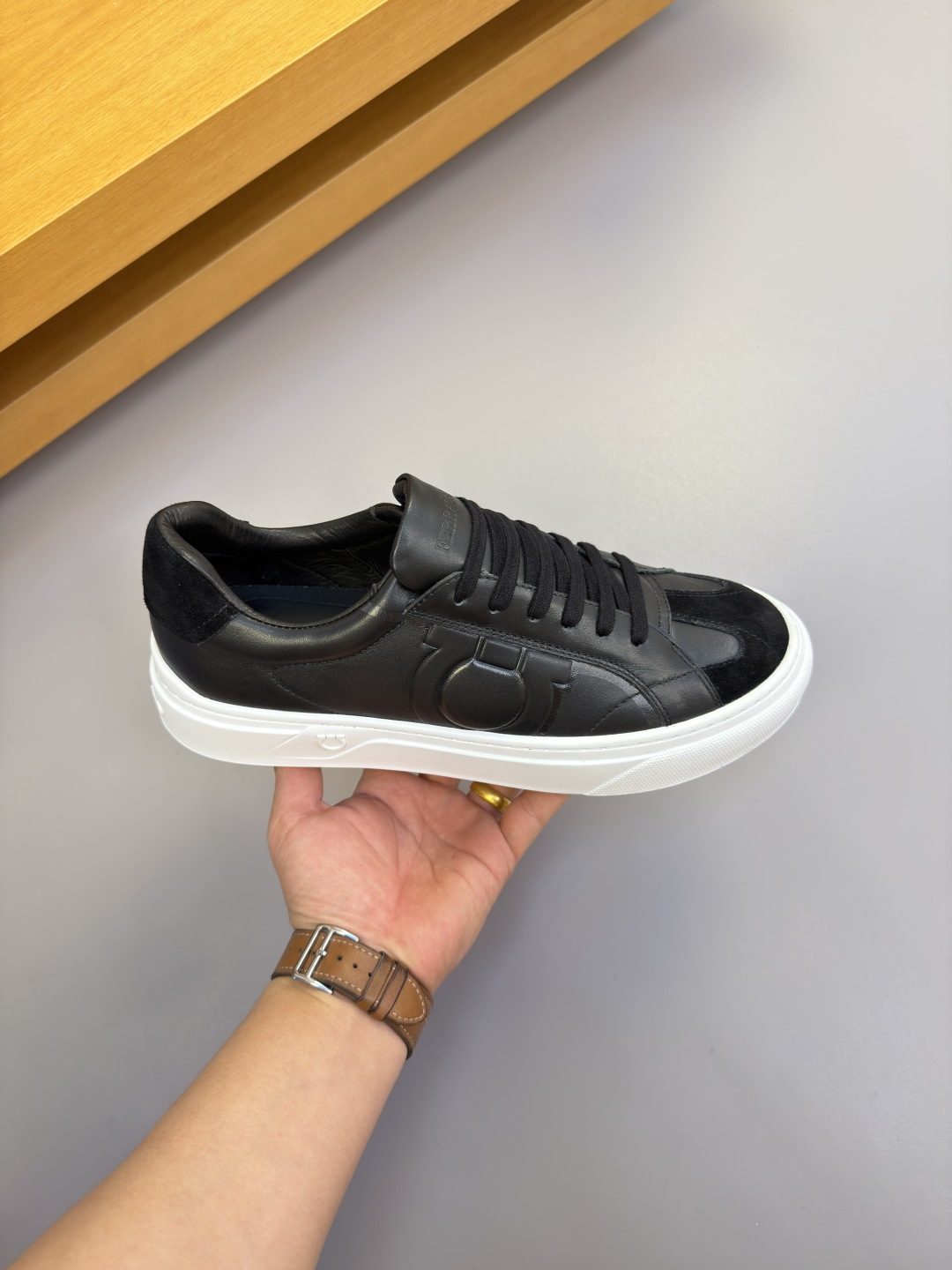 Ferragamo Style Leather Men's Shoes Men's Shoes Men's Shoes detail image 4 from source 783455