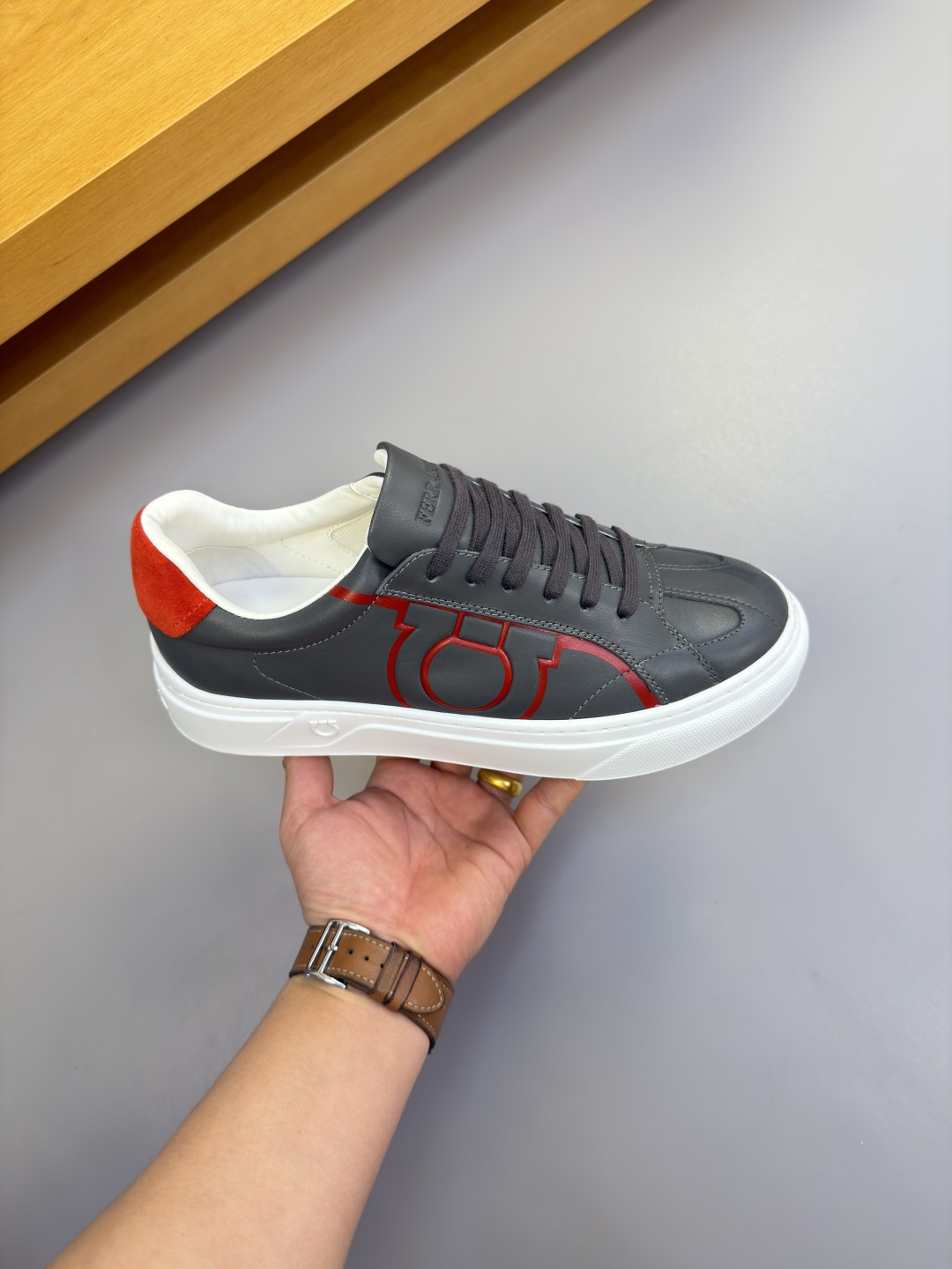 Ferragamo Style Leather Men's Shoes Men's Shoes Men's Shoes detail image 4 from source 783458