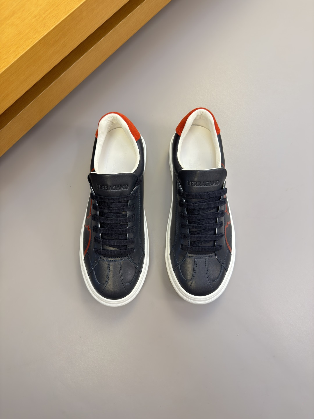 Ferragamo Style Leather Men's Shoes Lookbook Reference image 2