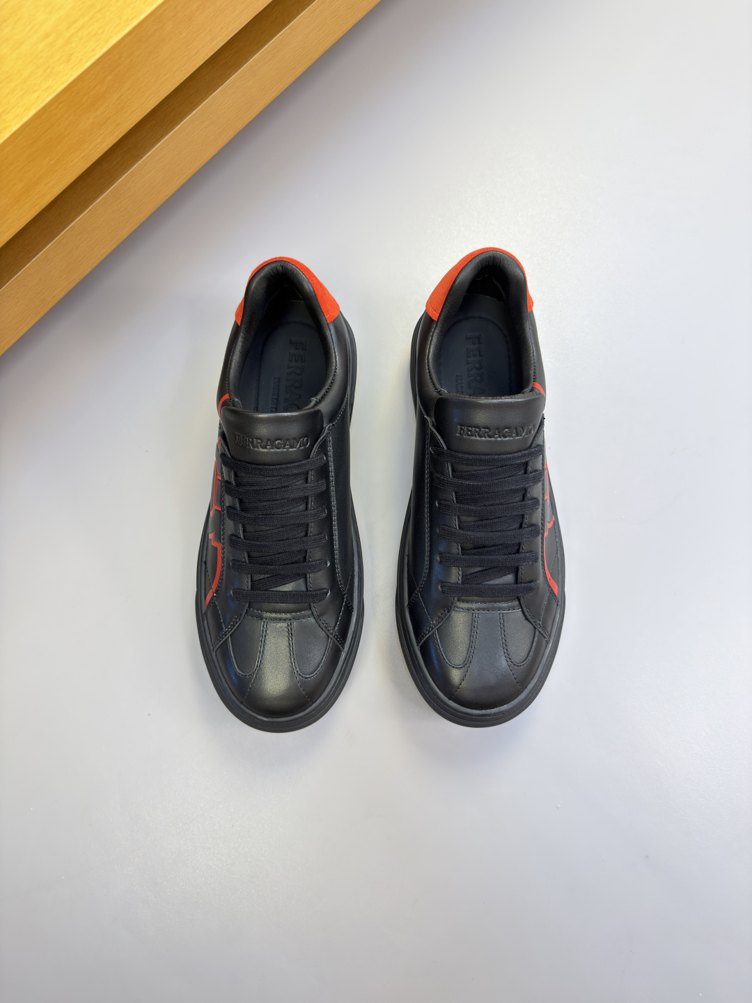 Ferragamo Style Leather Men's Shoes Lookbook Reference image 2