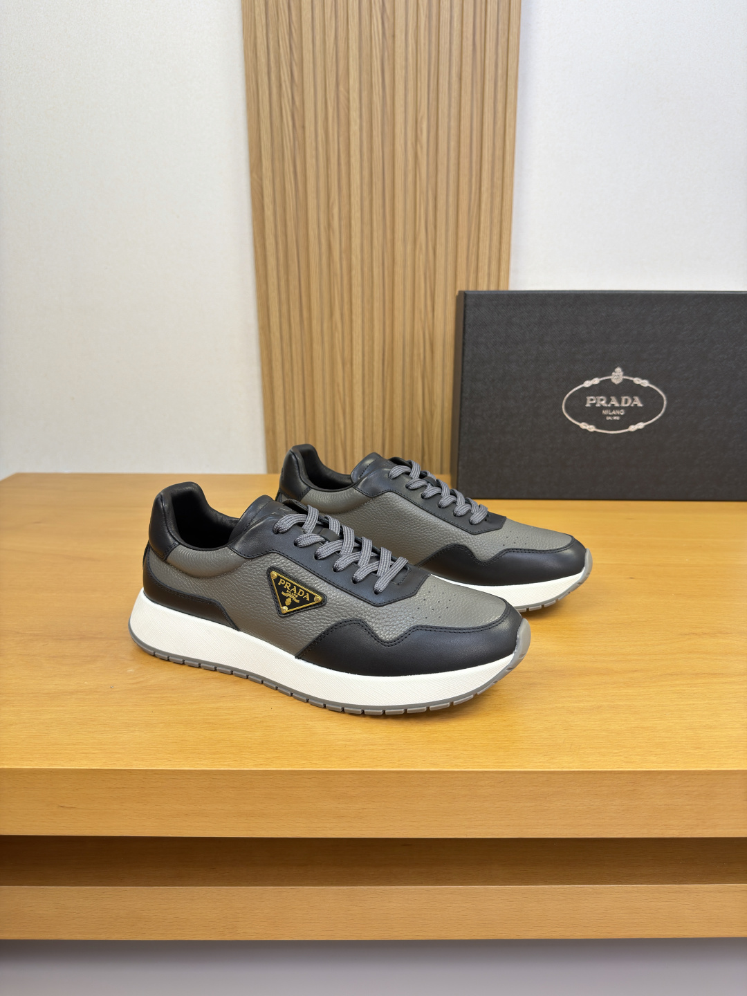 Prada Style Leather Men's Shoes Lookbook Reference image 1