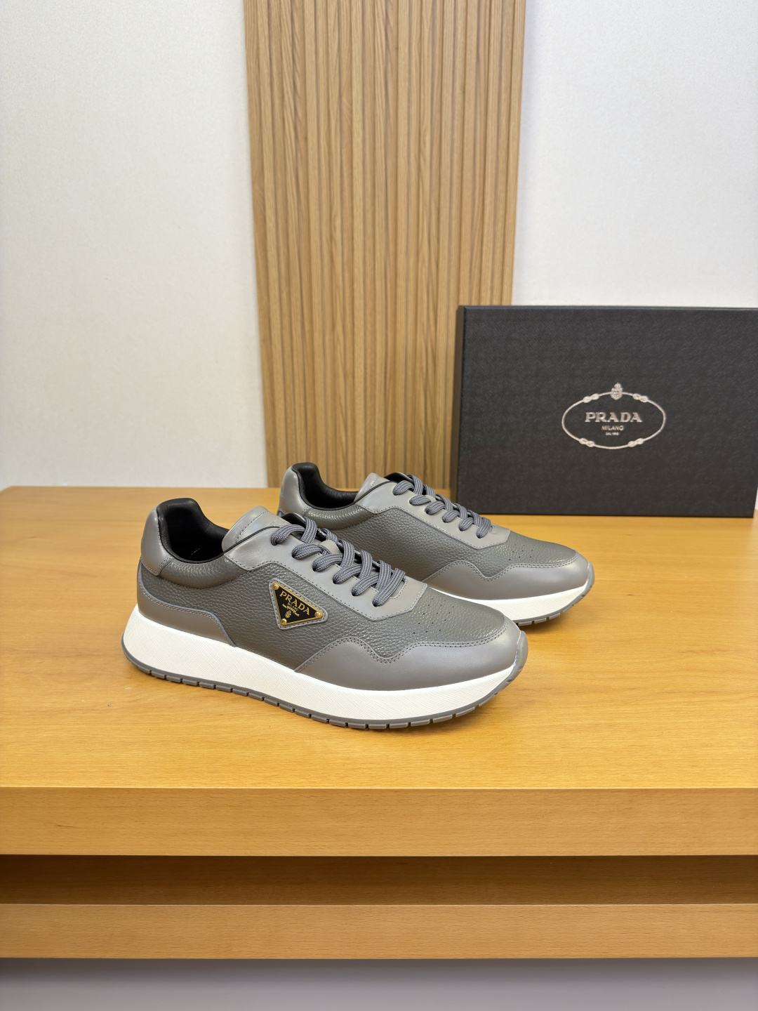 Prada Style Leather Men's Shoes Lookbook Reference image 1