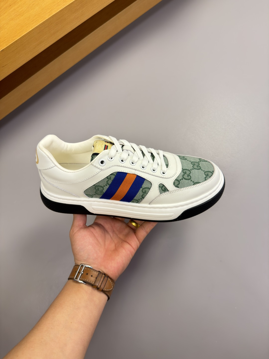 Gucci Style Leather Men's Shoes style reference detail image 4 from source 781401