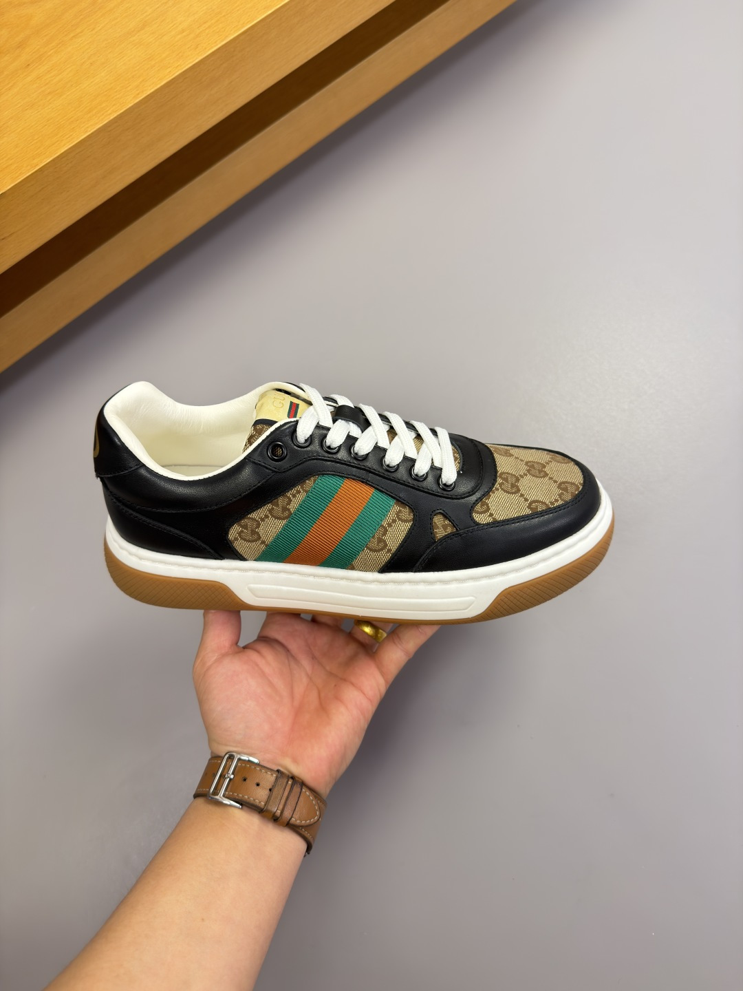 Gucci Style Leather Men's Shoes style reference detail image 4 from source 781413