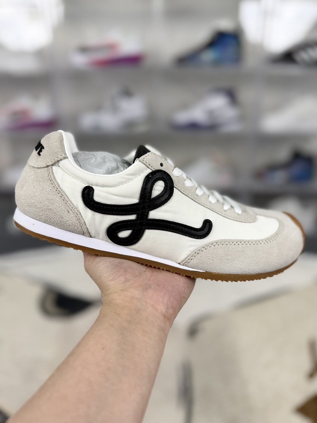 Loewe Ballet Runner 2.0: Calfskin Lace-Up Sneakers, White, Unisex Design 2 cmp i1746109413986 3260 0 0