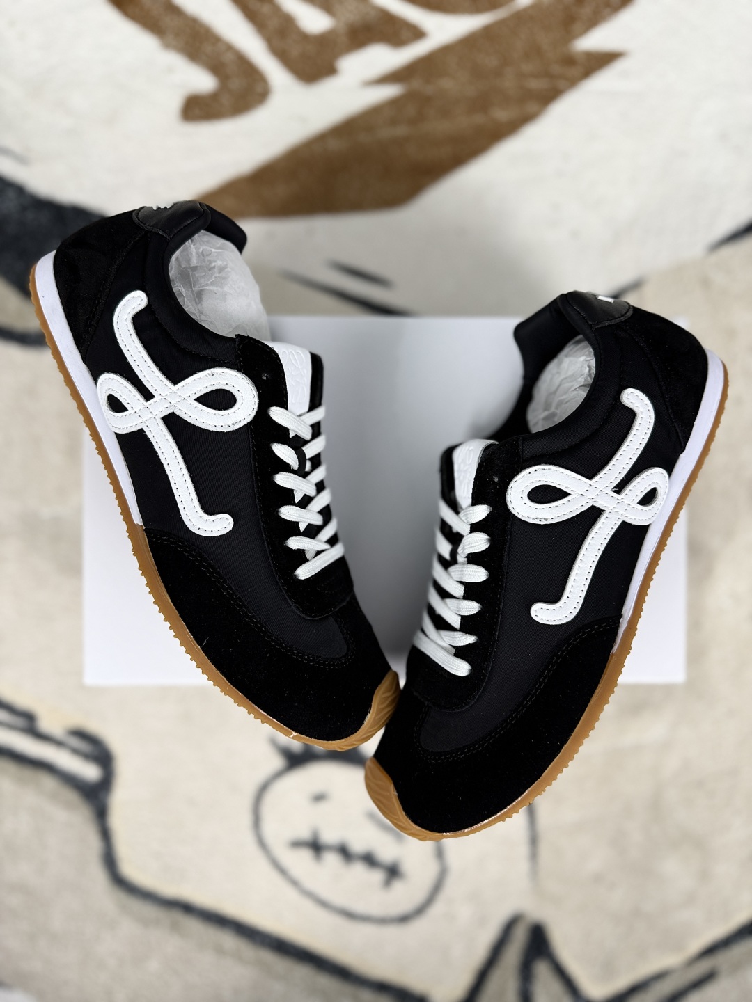 Loewe Ballet Runner 2.0: Calfskin Leather Sneakers, Round Toe, Lace-Up 6 cmp i1746109540701 1673 0 6