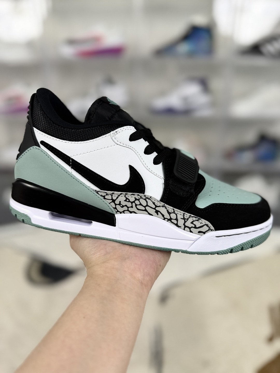 Nike Jordan Legacy 312 Low White Black Green Basketball Shoes