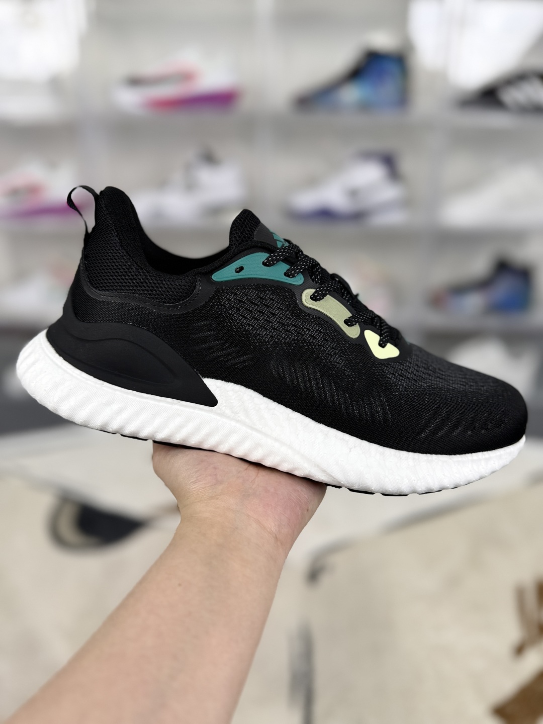 Adidas SWITCH FWD BOOST Running Shoes - Black/Blue, Comfortable and Durable