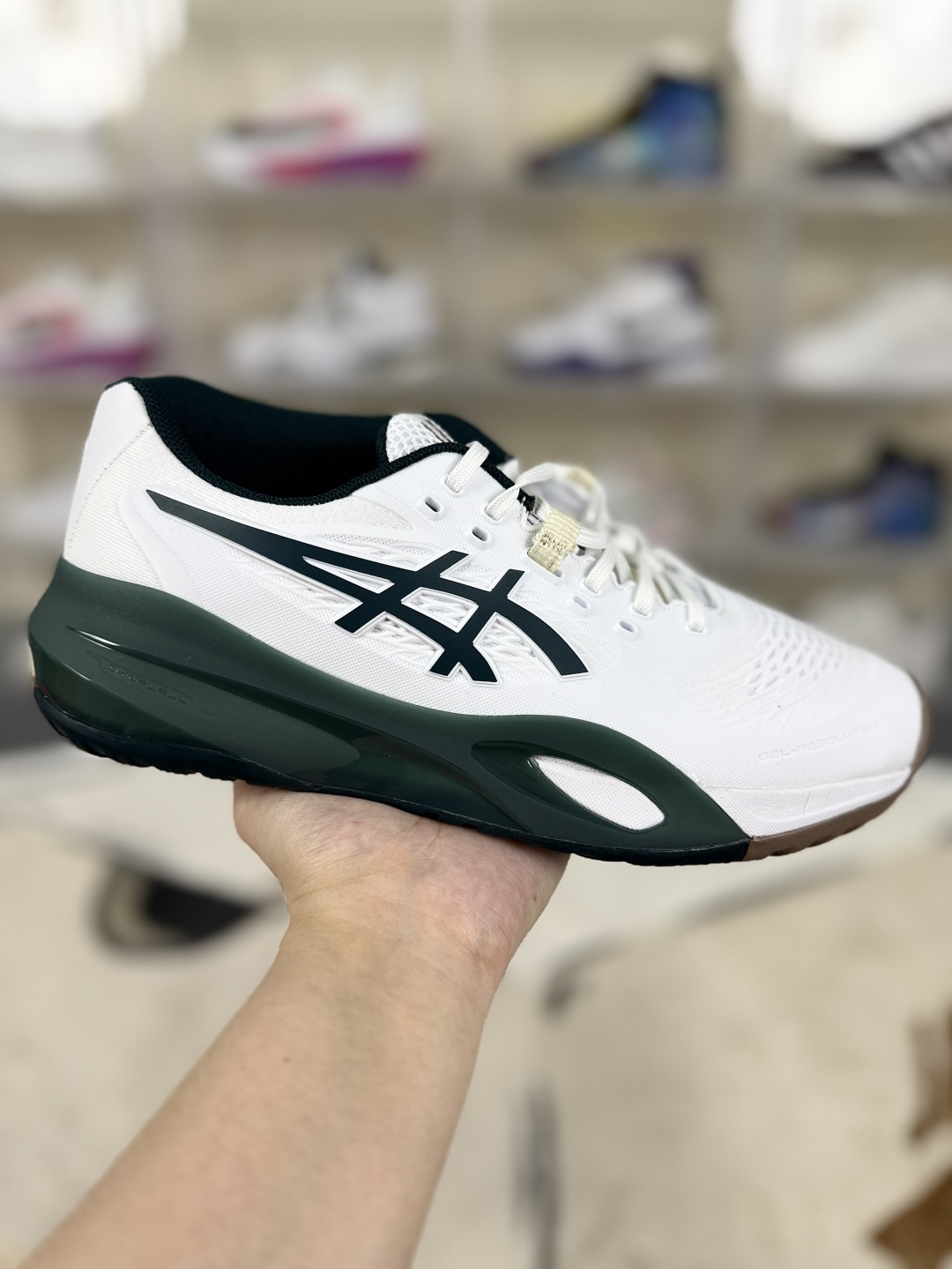Asics GEL-RESOLUTION X White/Green Tennis Shoes - Comfort & Durability 1 cmp i1747262155703 2755 0 0
