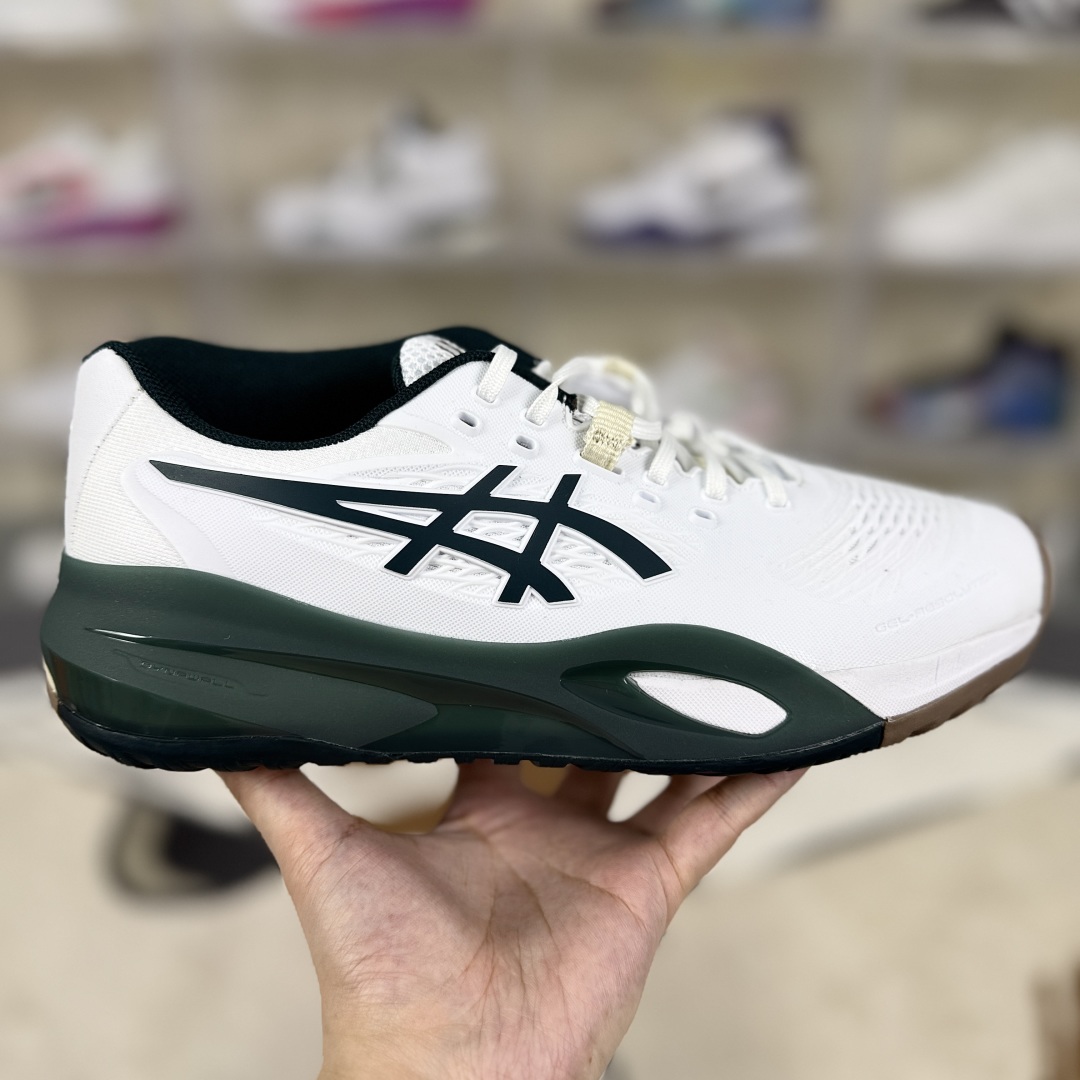Asics GEL-RESOLUTION X White/Green Tennis Shoes - Comfort & Durability 7 cmp i1747262158341 3805 0 5
