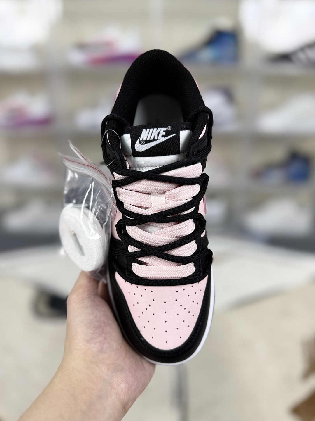 Nike Dunk Low GS Black Pink Letter Deconstructed Sneakers - Trendy & Comfortable 4 cmp i1747350153685 8327 0 3