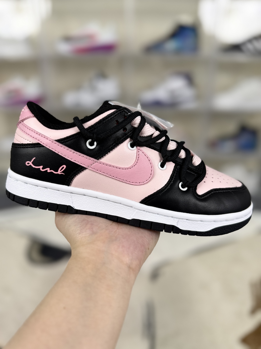 Nike Dunk Low GS Black Pink Letter Deconstructed Sneakers - Trendy & Comfortable 1 cmp i1747350153686 5961 0 0