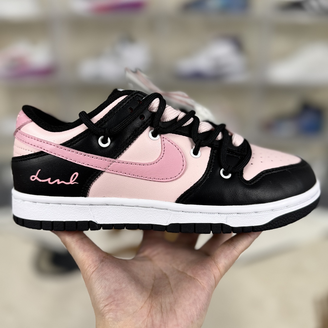 Nike Dunk Low GS Black Pink Letter Deconstructed Sneakers - Trendy & Comfortable 7 cmp i1747350153687 6273 0 5
