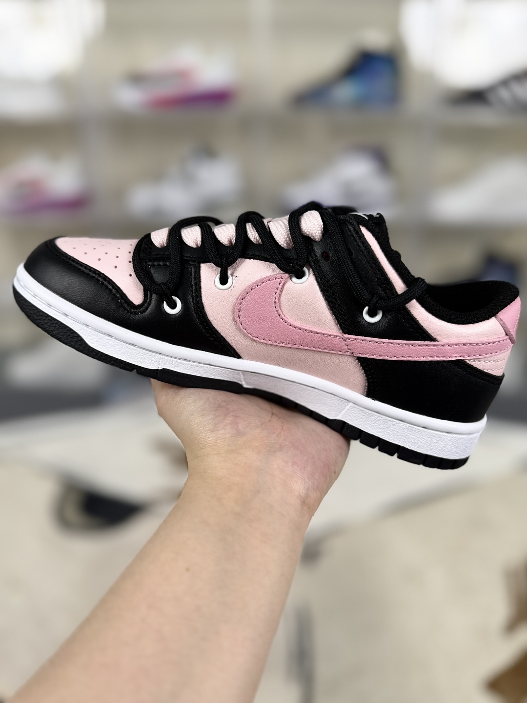 Nike Dunk Low GS Black Pink Letter Deconstructed Sneakers - Trendy & Comfortable 2 cmp i1747350155549 5515 0 1