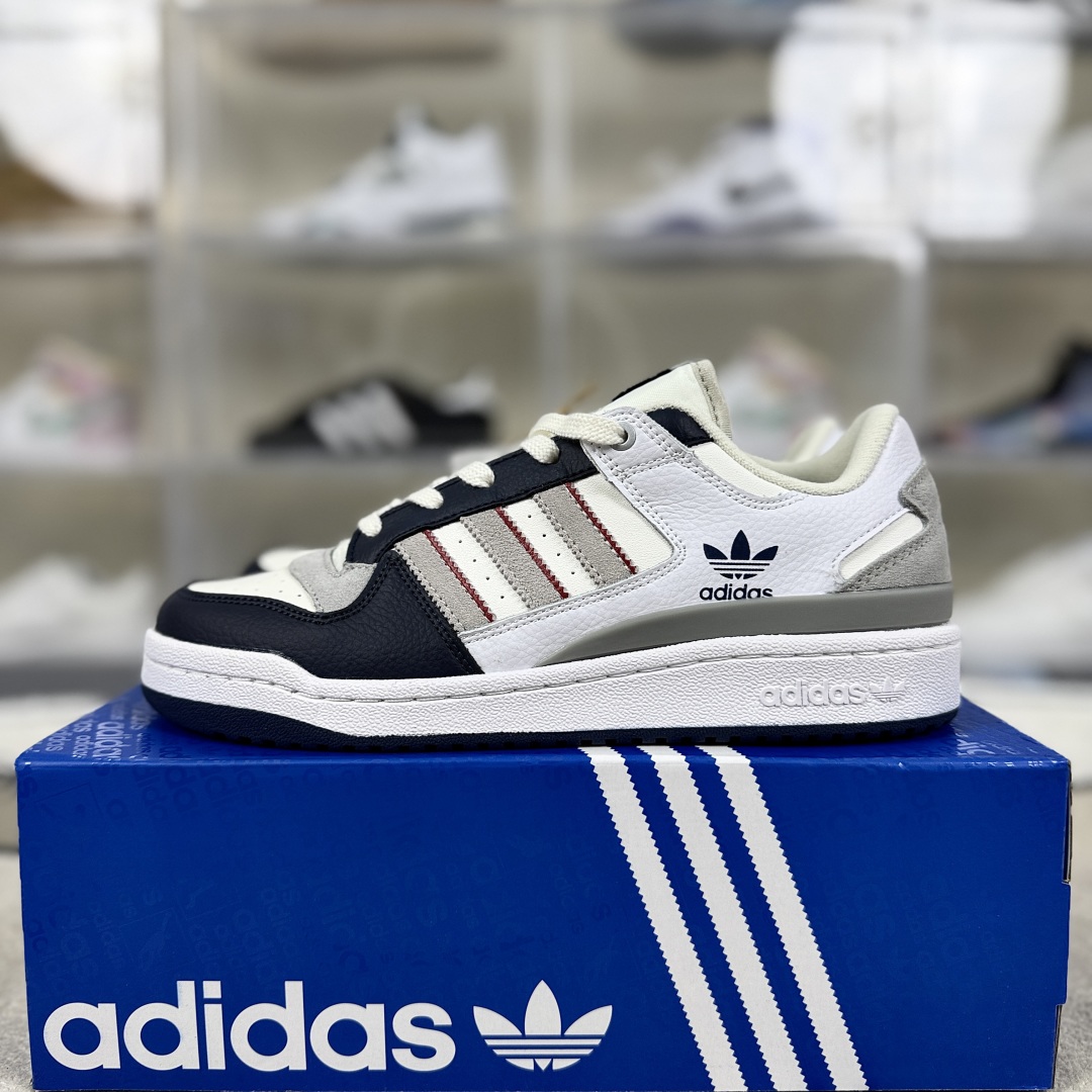 Adidas Originals Forum CL White Grey Blue Low-Top Sneakers for Men & Women 9 cmp i1747600734524 898 0 8