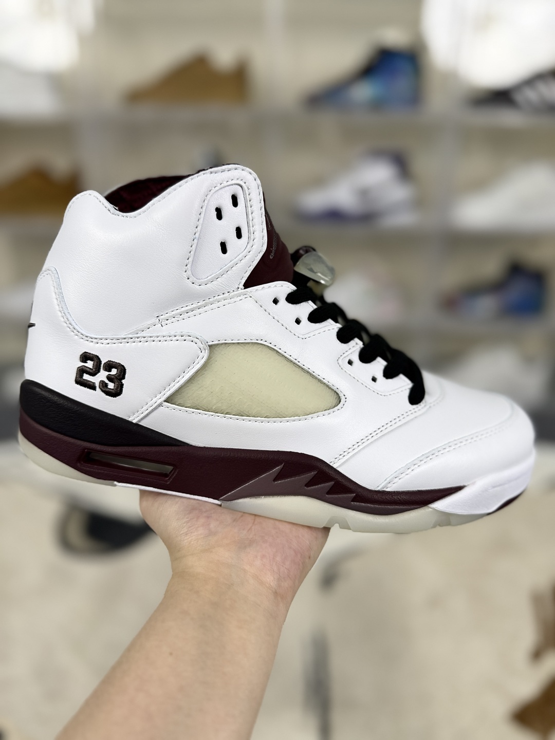 A Ma Maniére x Air Jordan 5 Retro 'Burgundy' Basketball Shoes