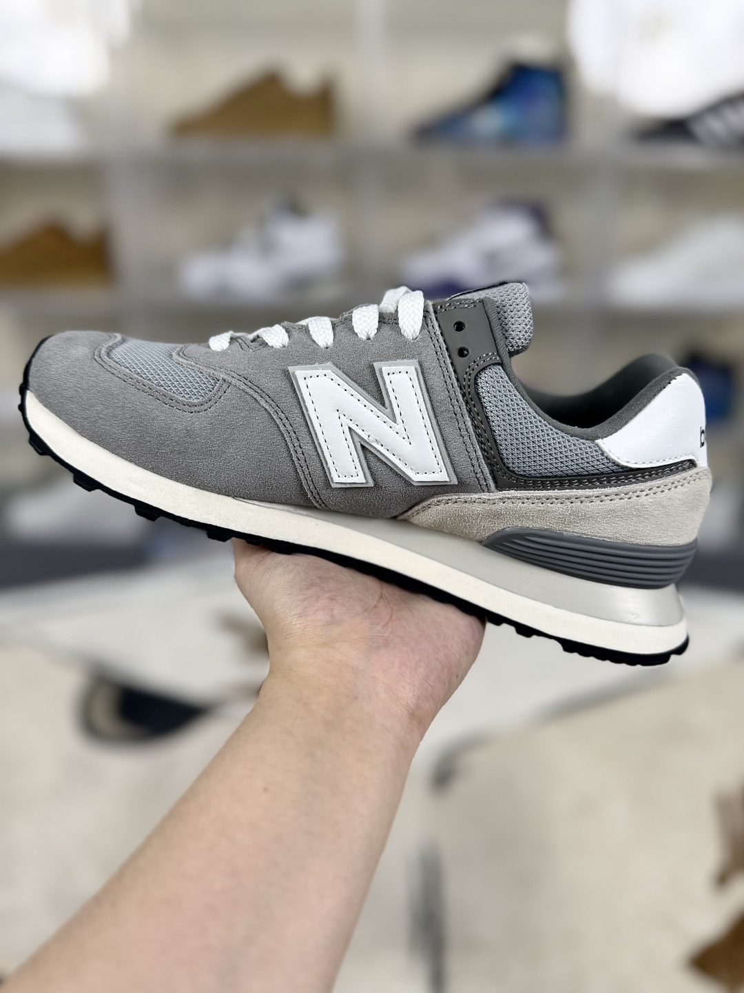 New Balance 574 Classic Grey Suede Sneakers - Retro Style & Comfort 2 cmp i1747600861440 2679 0 1