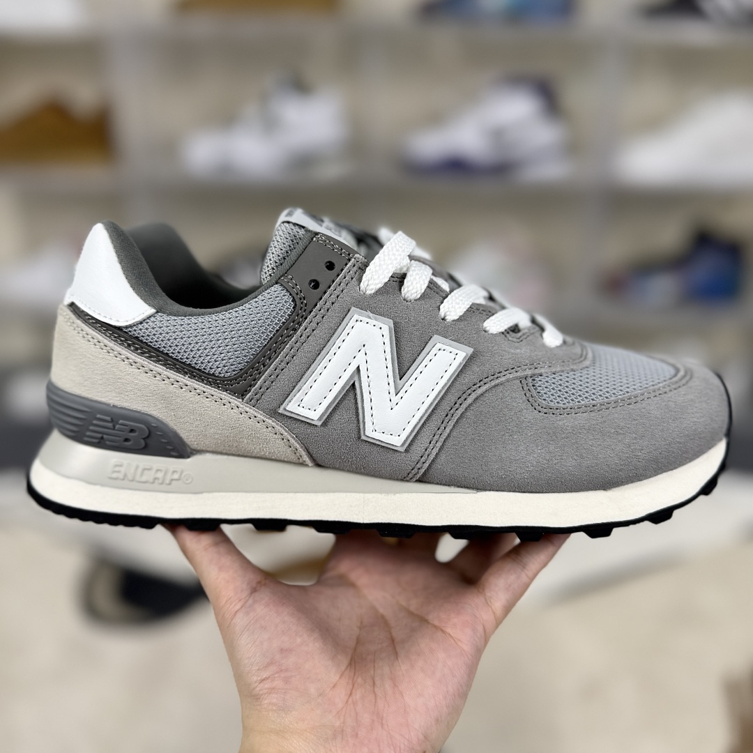 New Balance 574 Classic Grey Suede Sneakers - Retro Style & Comfort 7 cmp i1747600861452 2109 0 5