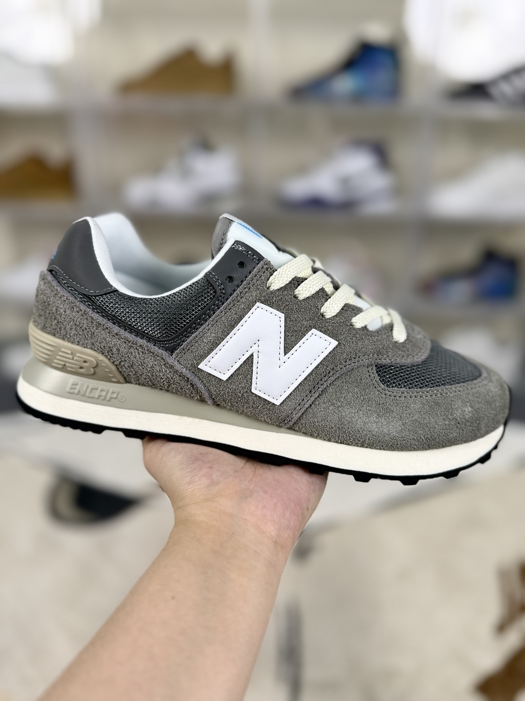 New Balance 574 Grey White: Retro, Cushioned, and Slip-Resistant Unisex Sneakers 2 cmp i1747689177993 6223 0 0