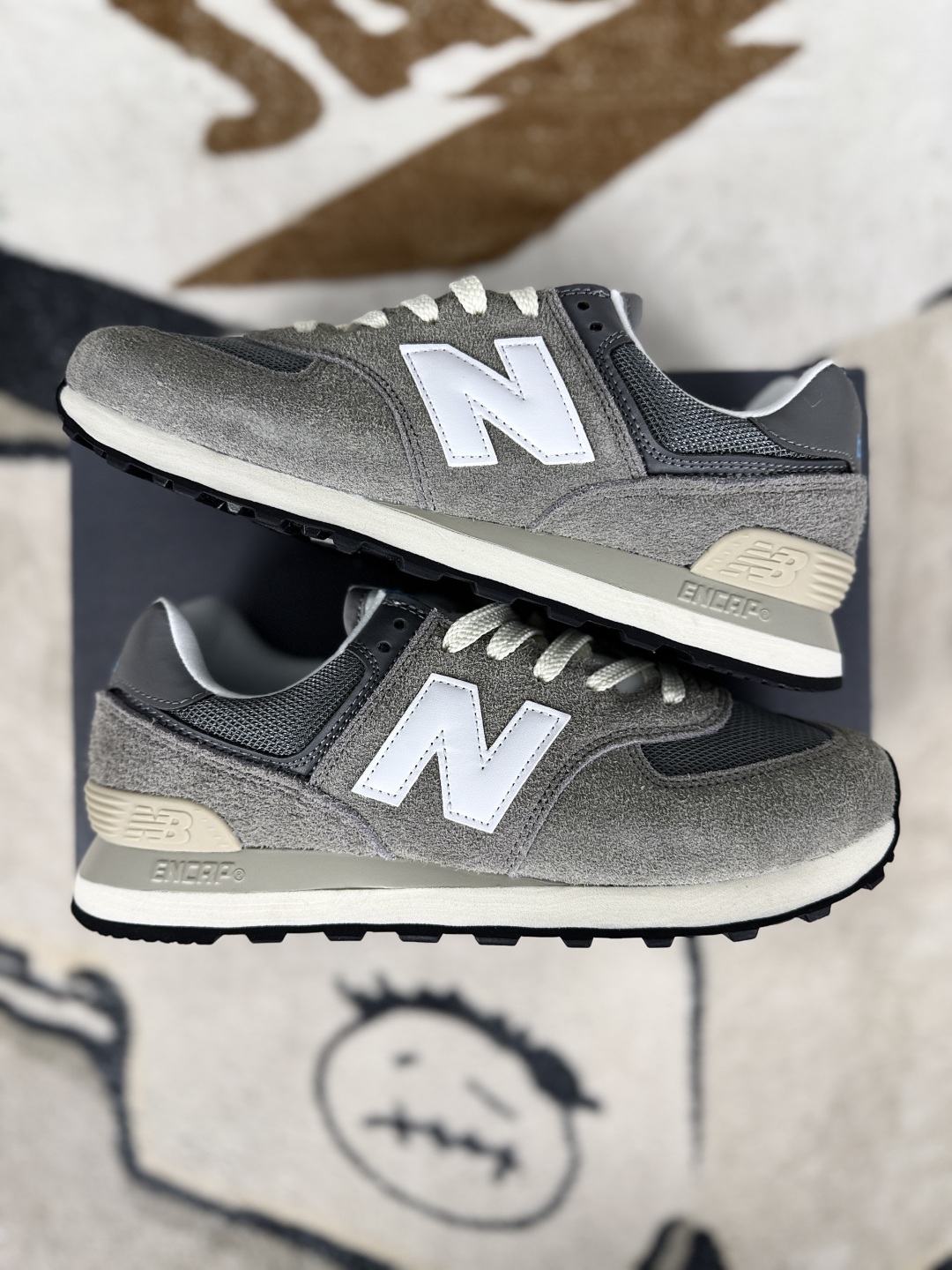 New Balance 574 Grey White: Retro, Cushioned, and Slip-Resistant Unisex Sneakers 9 cmp i1747689179897 5306 0 7