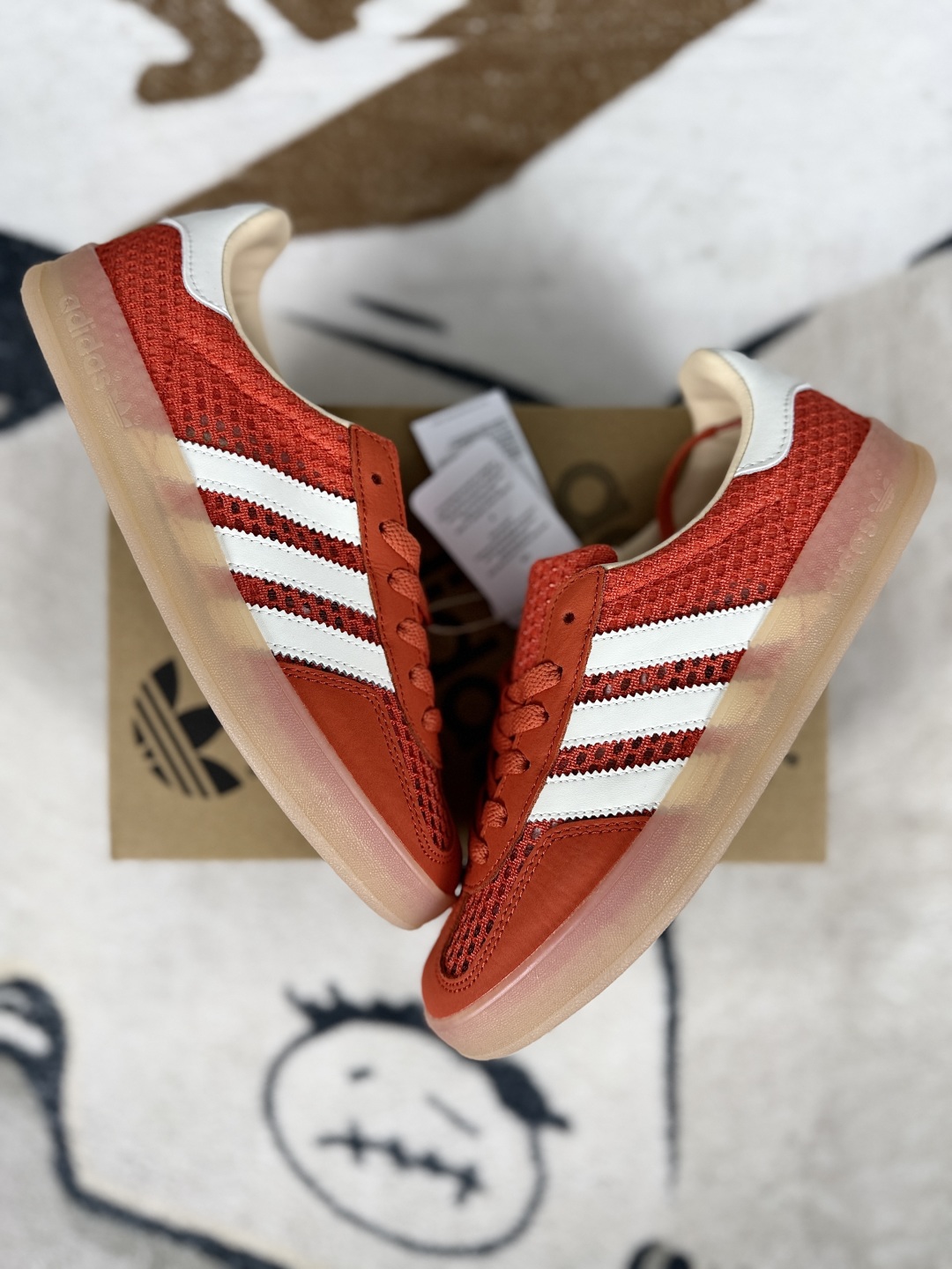 Adidas Originals Gazelle Indoor Low-Top Sneakers - Orange/White - Unisex 5 cmp i1747689494323 9741 0 6