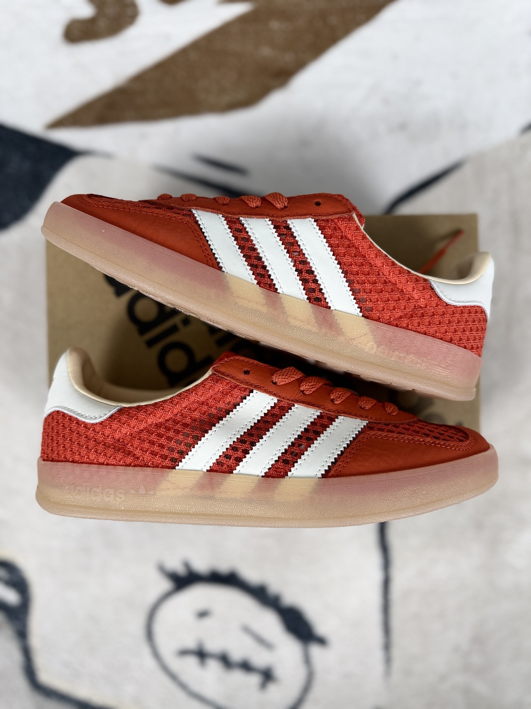 Adidas Originals Gazelle Indoor Low-Top Sneakers - Orange/White - Unisex 8 cmp i1747689501537 2780 0 7