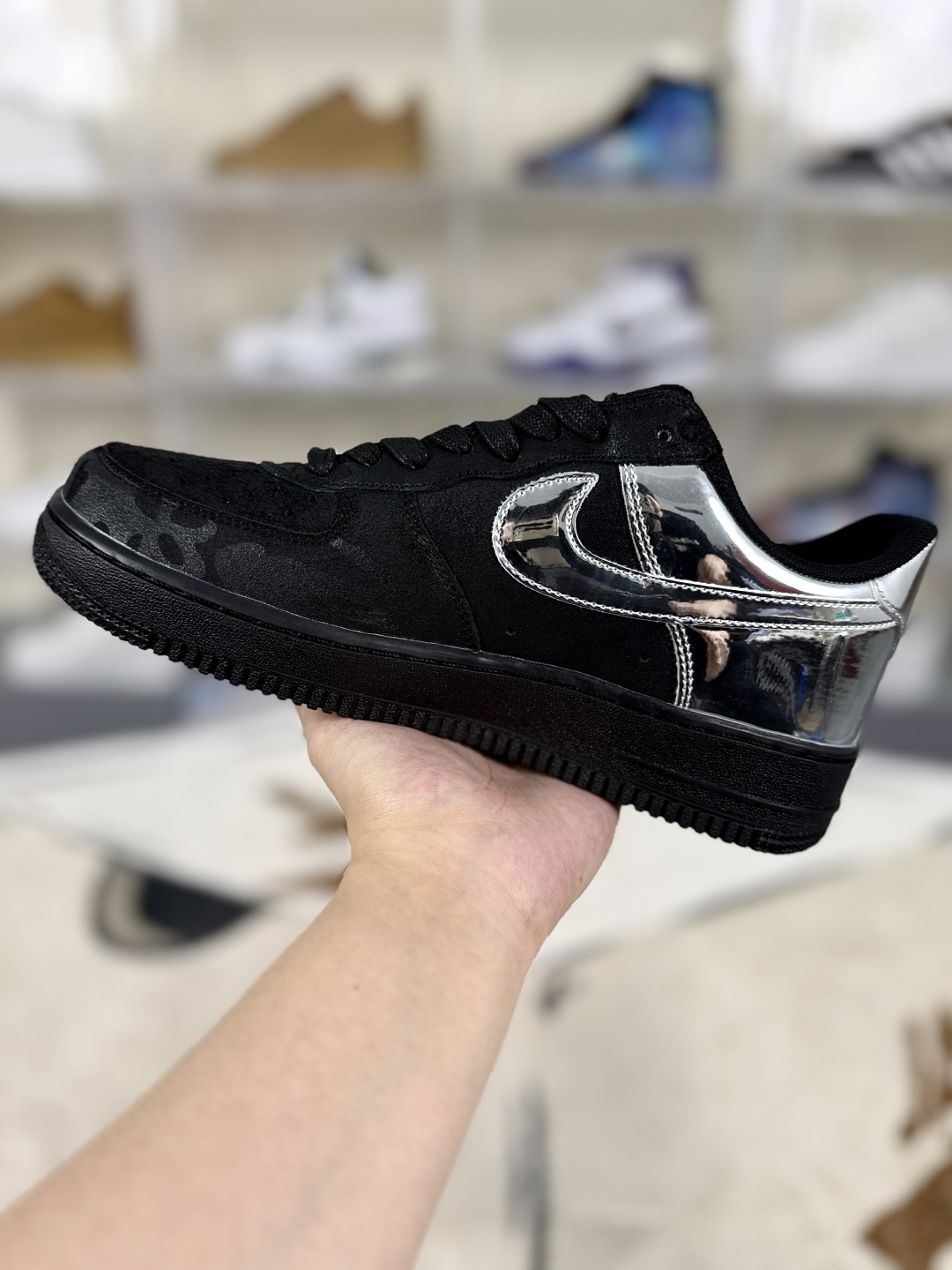 Nike Air Force 1 Low Black Silver Mirror - Comfortable, Durable, Stylish 3 cmp i1747952287559 1401 0 1